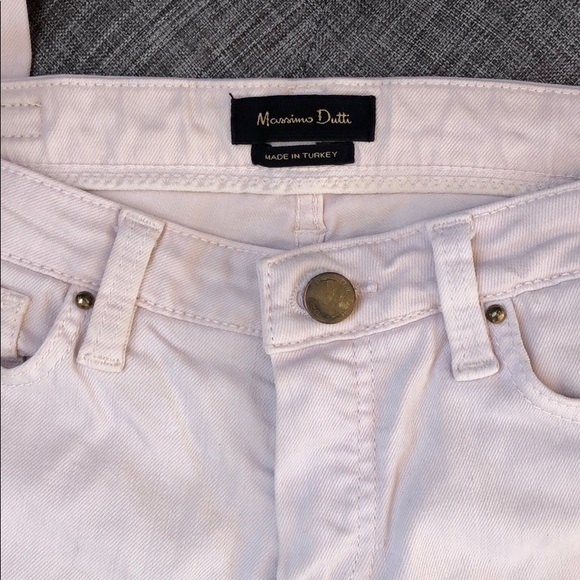 Massimo Dutti Beige Skinny Mid Rise Jeans size 4 - Picture 5 of 6